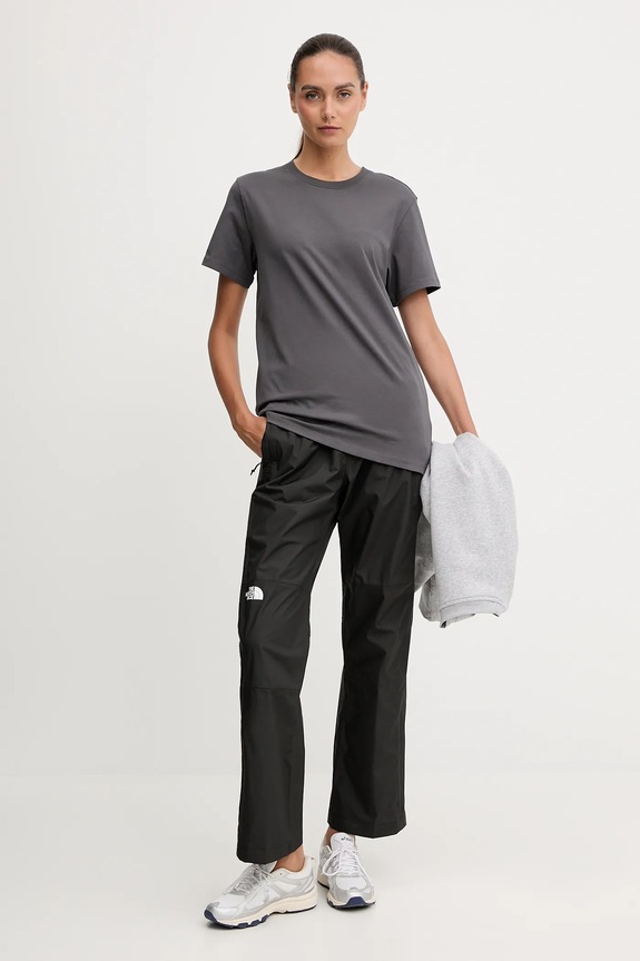Bavlnené tričko The North Face Dome Relaxed sivá NF0A8DZ2RHI1
