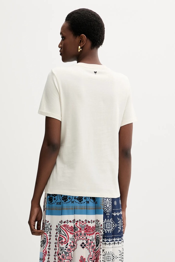 Odzież Weekend Max Mara t-shirt bawełniany CLOWN 2525976012600 beżowy