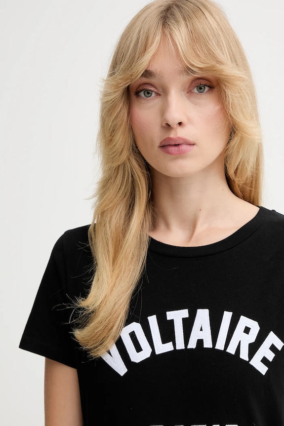 Bavlnené tričko ZADIG&VOLTAIRE čierna JWTS02837