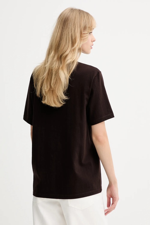 Ρούχα Βαμβακερό μπλουζάκι ZADIG&VOLTAIRE JWTS02845 καφέ