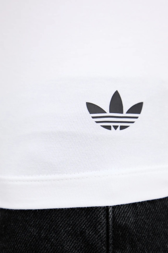 adidas Originals tricou Bandeau Ss JV9741 alb