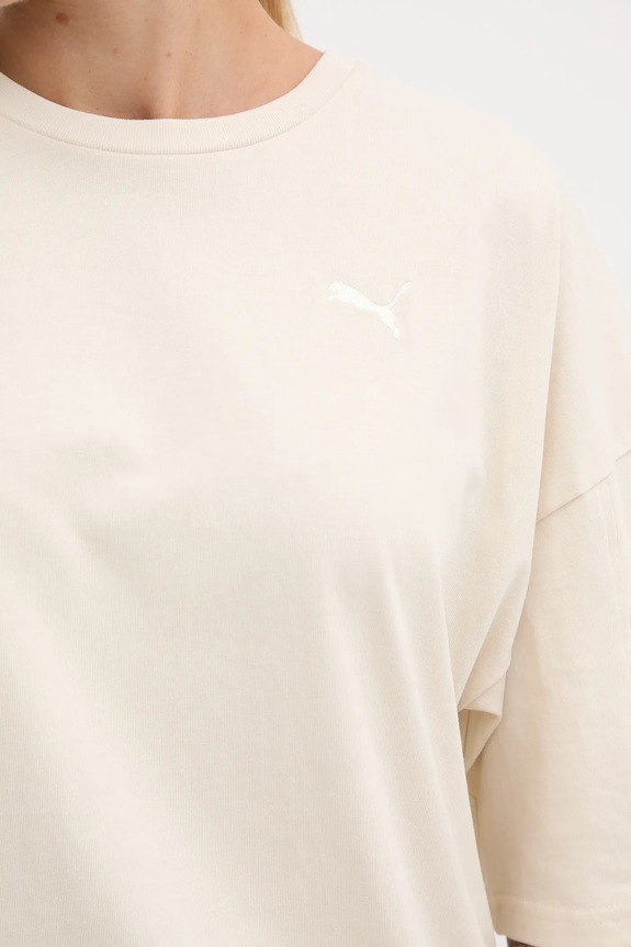 Puma t-shirt bawełniany 688148.D beżowy