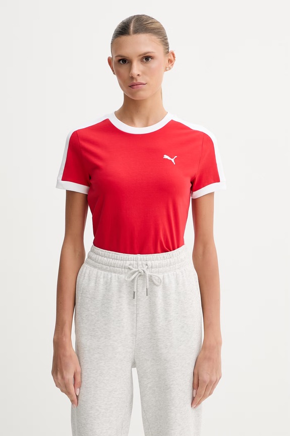 Tričko Puma jemný vzor červená 632129