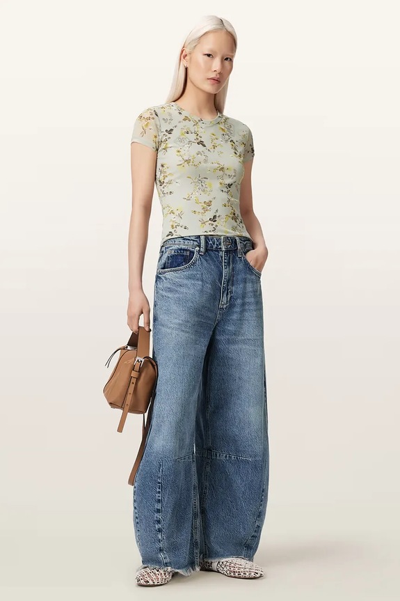 Odzież AllSaints T-shirt damski ELLIE W267JC beżowy
