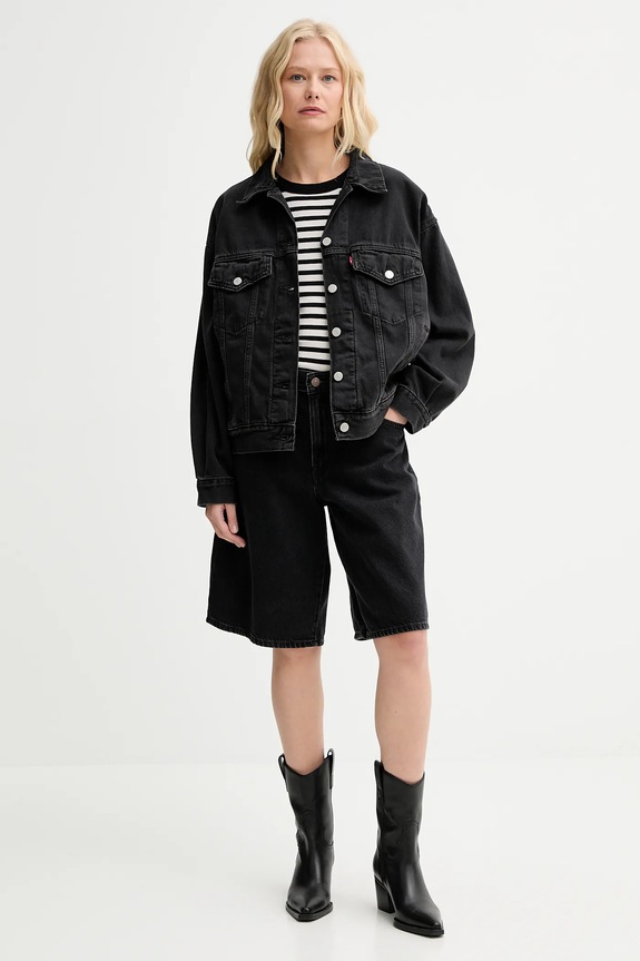 Хлопковый топ Marc O'Polo 506211250053 чёрный AW25