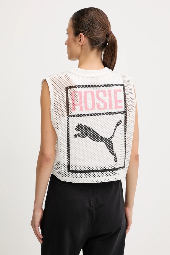 Oblečenie Top Puma PUMA x ROSÉ 633804 biela