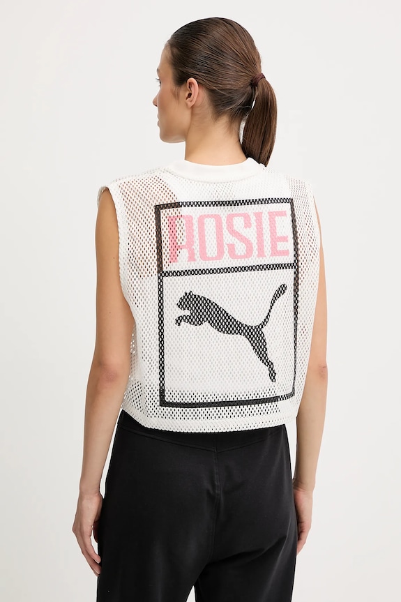 Oblečenie Top Puma PUMA x ROSÉ 633804 biela