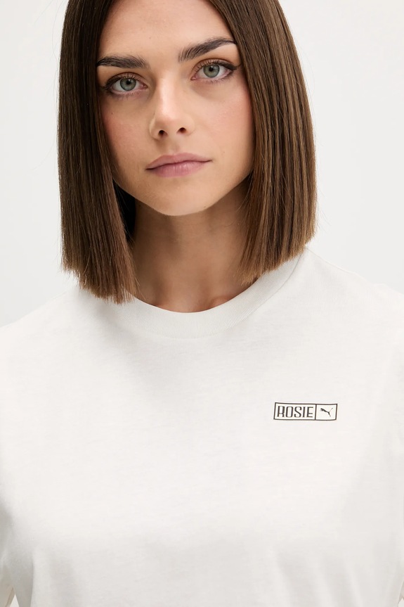 Puma t-shirt PUMA x ROSÉ beżowy 633806