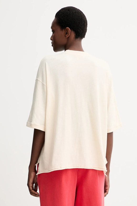 Ruházat American Vintage t-shirt UDA02A bézs