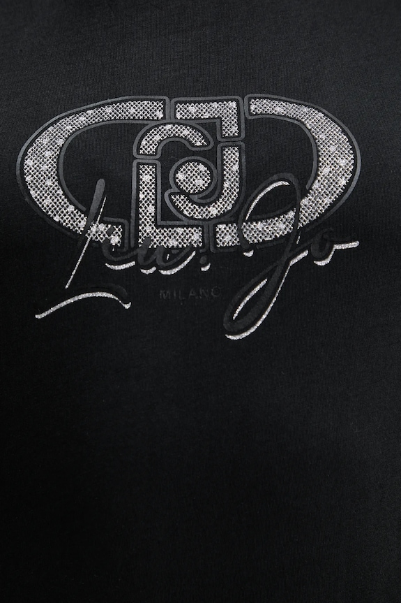 Liu Jo tricou din bumbac TF5163.JS923 negru