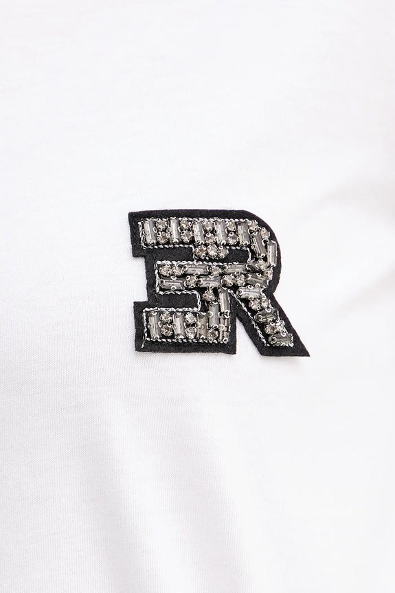 Βαμβακερό μπλουζάκι Ermanno Firenze 57TL010EE0 λευκό