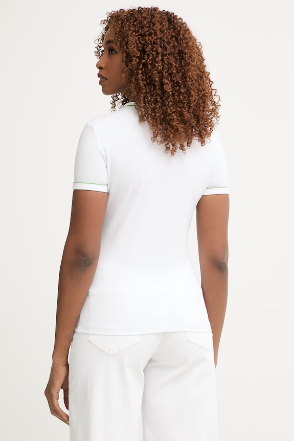 Îmbrăcăminte Lacoste tricou de damă din bumbac TF5289 alb