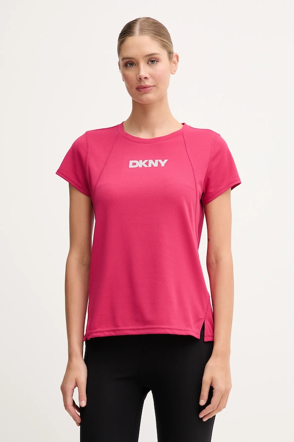 Μπλουζάκι Dkny κανονικό ροζ DP5T1357