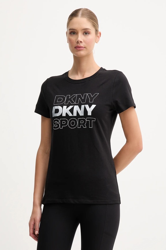Dkny tricou imprimeu negru DP5T1333