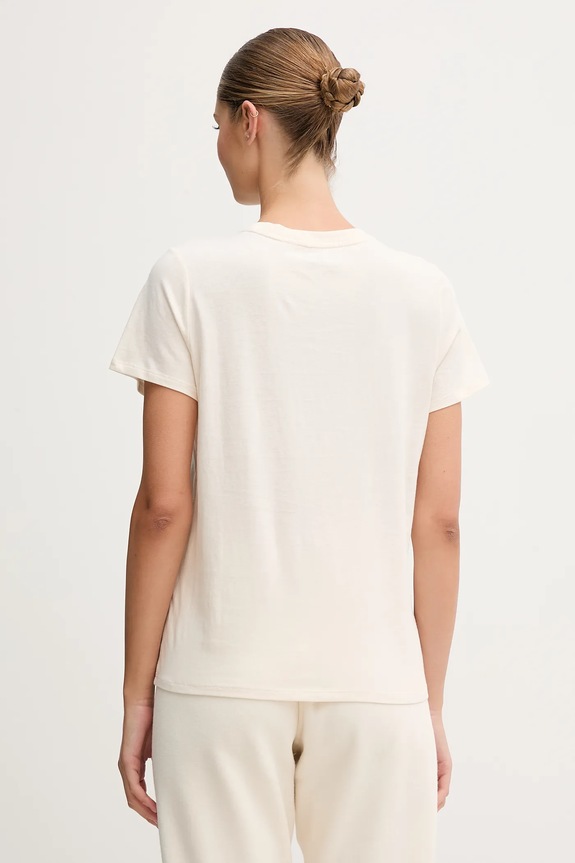 Îmbrăcăminte Dkny tricou din bumbac DP5T1366 bej