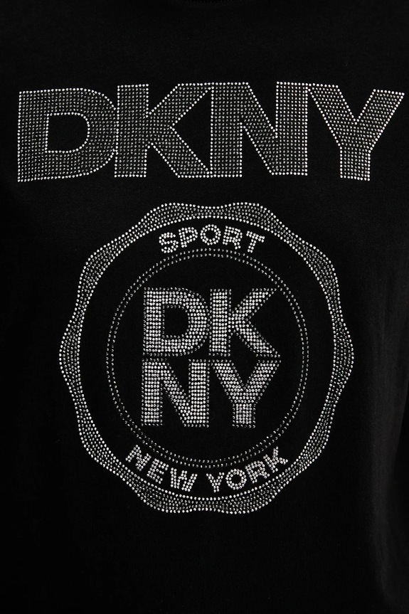 Хлопковая футболка Dkny DP5T1366 чёрный