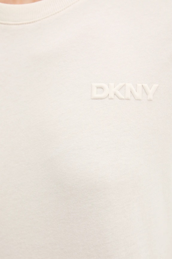 Dkny tricou din bumbac DP5T1372 bej