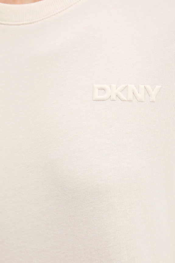 Dkny tricou din bumbac DP5T1372 bej