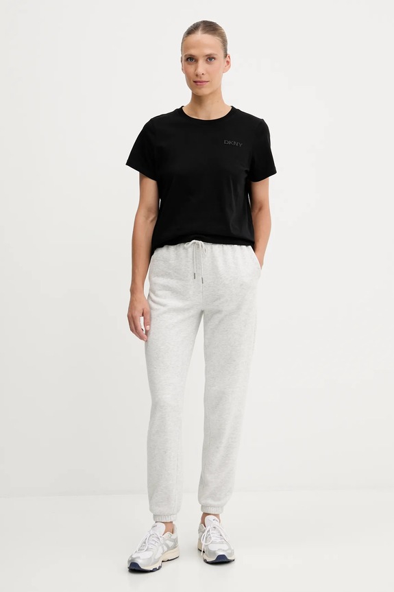 Хлопковая футболка Dkny DP5T1372 чёрный AW25