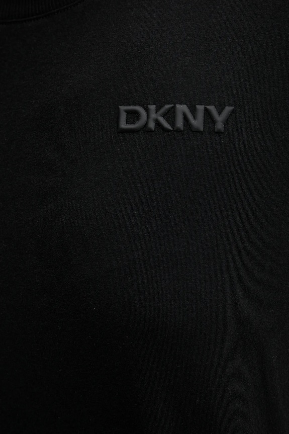 Хлопковая футболка Dkny DP5T1372 чёрный
