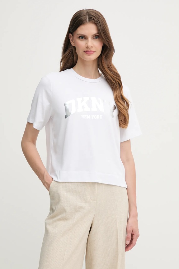 Tričko Dkny potlač biela P52HAXTG
