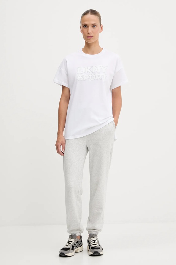 Dkny t-shirt in cotone DP5T1346 bianco AW25