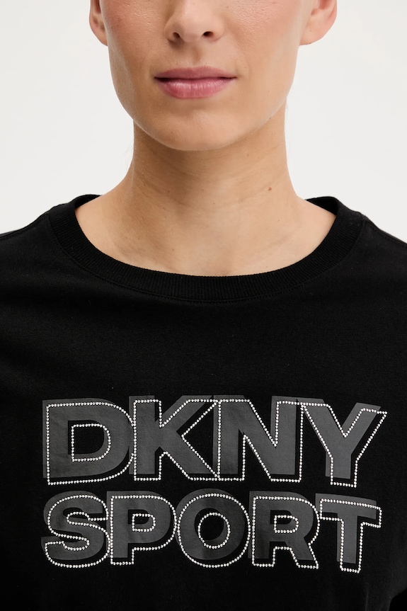 Bavlnené tričko Dkny DP5T1346 čierna