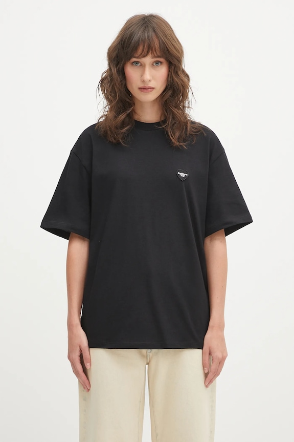 Clothing Carhartt WIP cotton t-shirt W' S/S Heart II Hartt I035259.89XX black