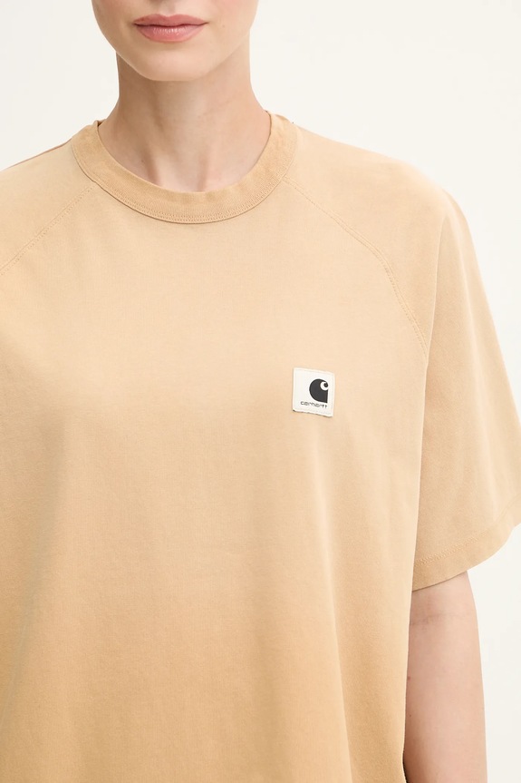 Carhartt WIP cotton t-shirt W’ S/S Hudson brown I035138.07E5F
