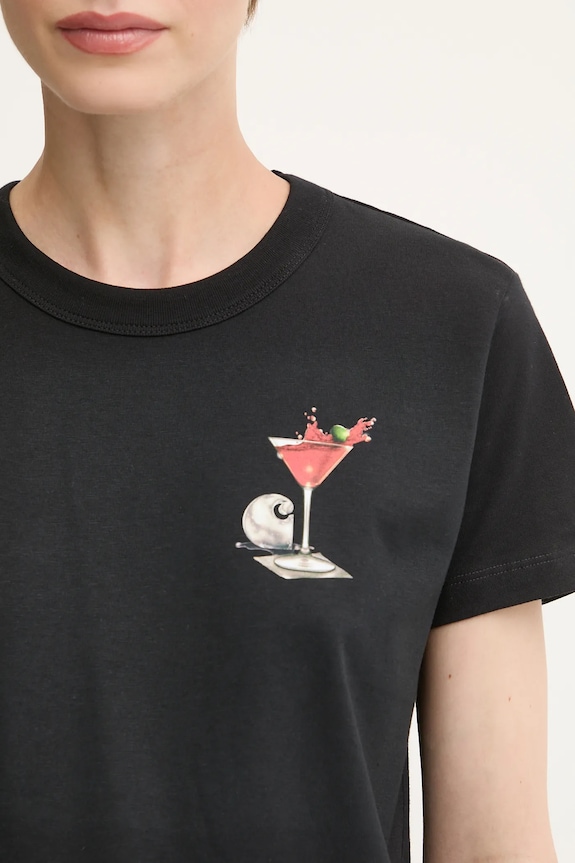 Carhartt WIP cotton t-shirt W' S/S Jake Garcia black I035258.89XX