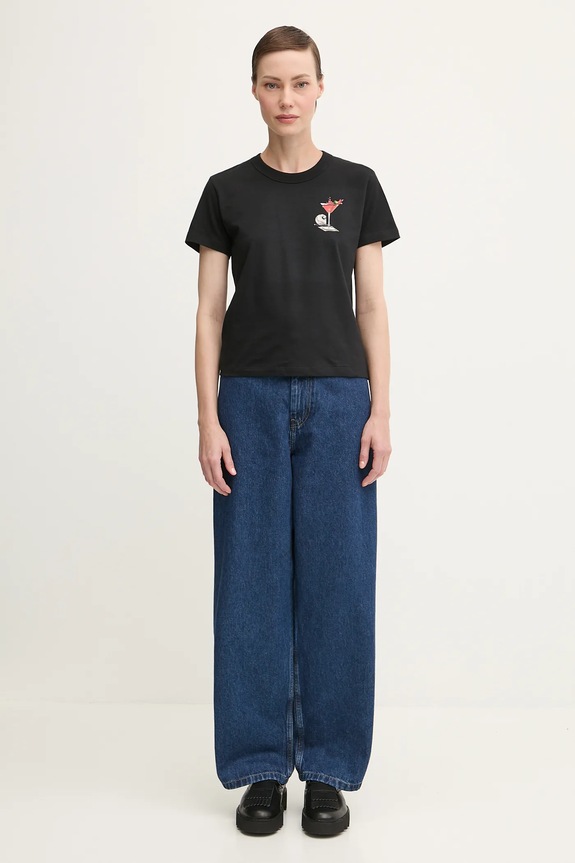 Carhartt WIP cotton t-shirt W' S/S Jake Garcia I035258.89XX black
