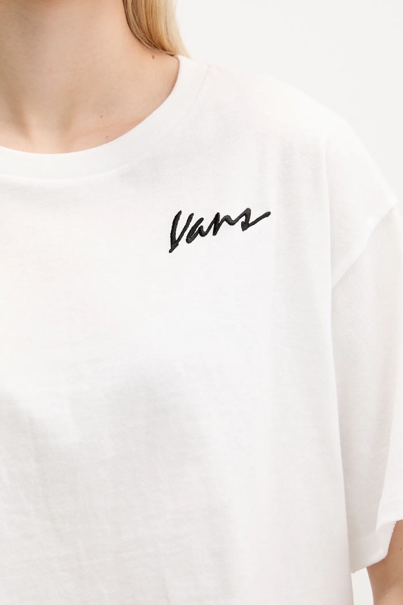 Vans t-shirt in cotone VN000QDFWHT1 bianco