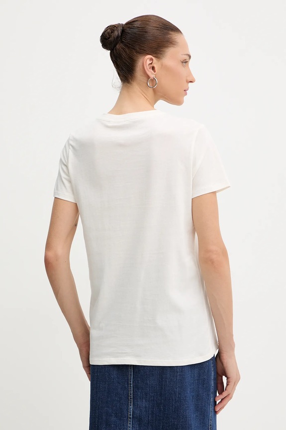 Îmbrăcăminte Guess tricou din bumbac W5BI34.K9RM1 bej