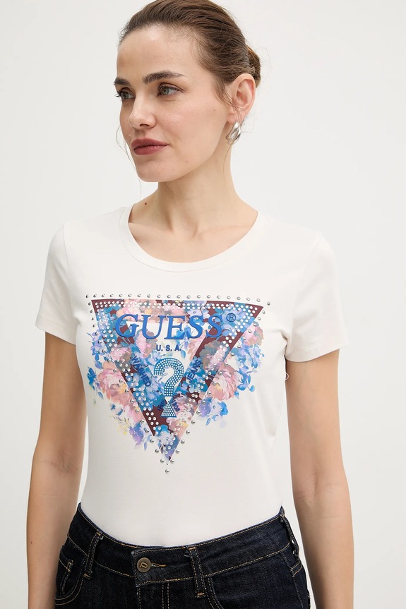 Футболка Guess бежевий W5BI29.J1314