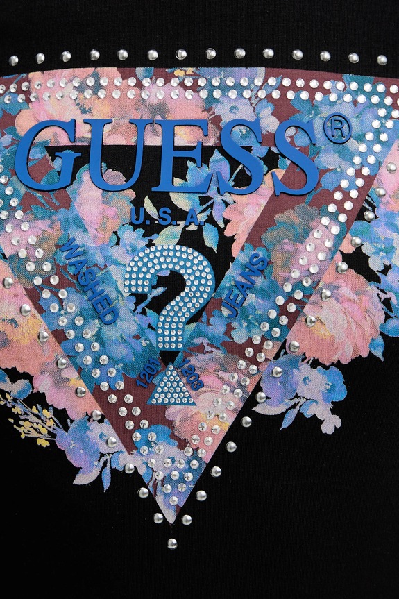 Guess tricou W5BI29.J1314 negru