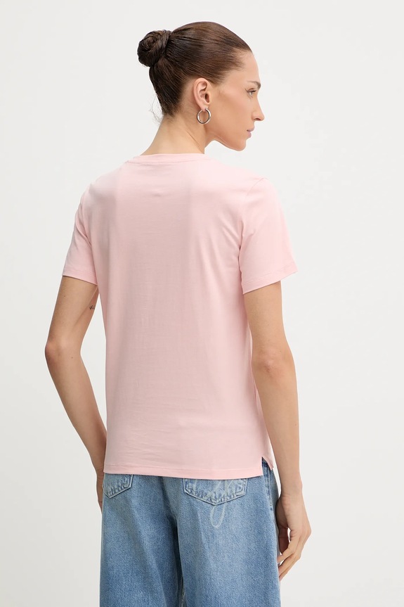 Odzież Guess t-shirt bawełniany W5BI18.I3Z14 różowy