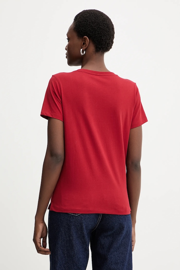 Odzież Guess t-shirt bawełniany W5BI18.I3Z14 czerwony