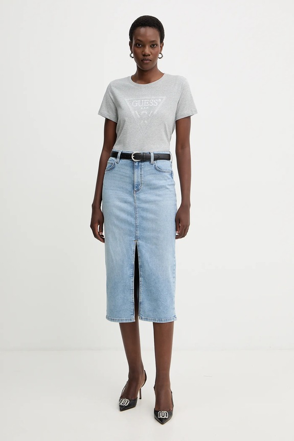 Guess tricou din bumbac W5BI18.I3Z14 gri AW25