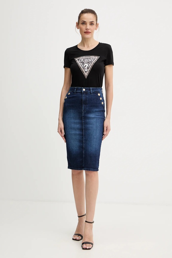 Guess t-shirt W5BI15.J1314 nero AW25