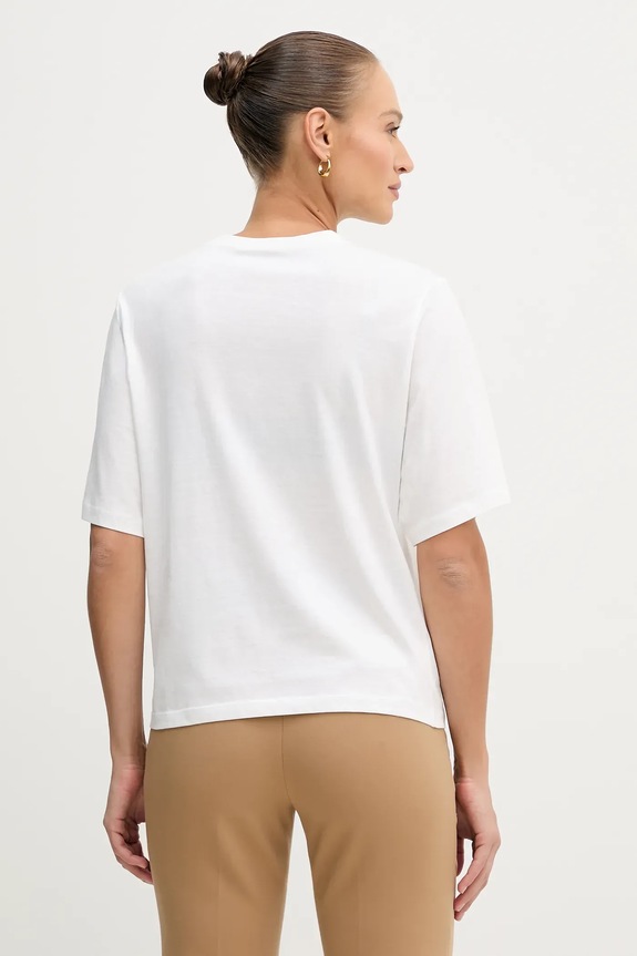 Odzież Sisley t-shirt bawełniany 3I1XL107Y beżowy