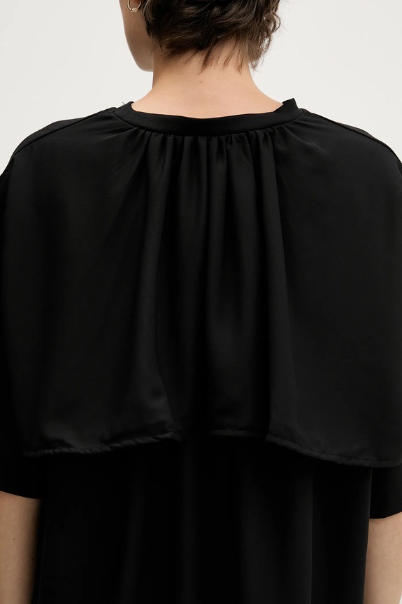 Sisley t-shirt 3JTHL1080 fekete