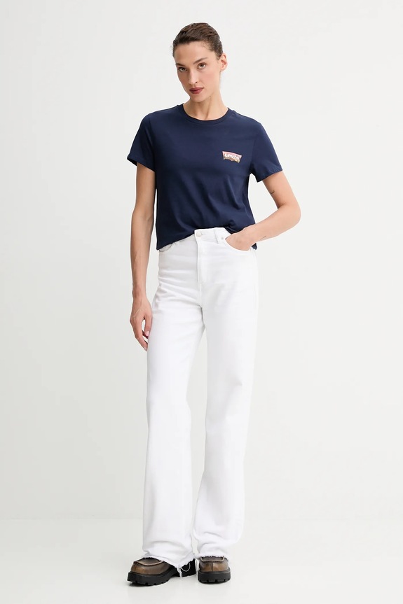 Levi's t-shirt bawełniany A2086.0397 granatowy AW25