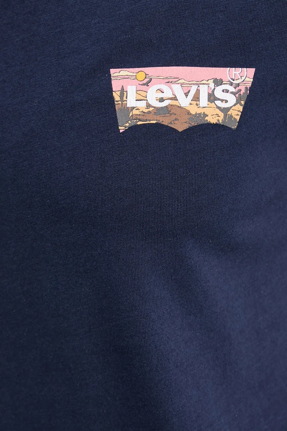 Levi's t-shirt bawełniany A2086.0397 granatowy