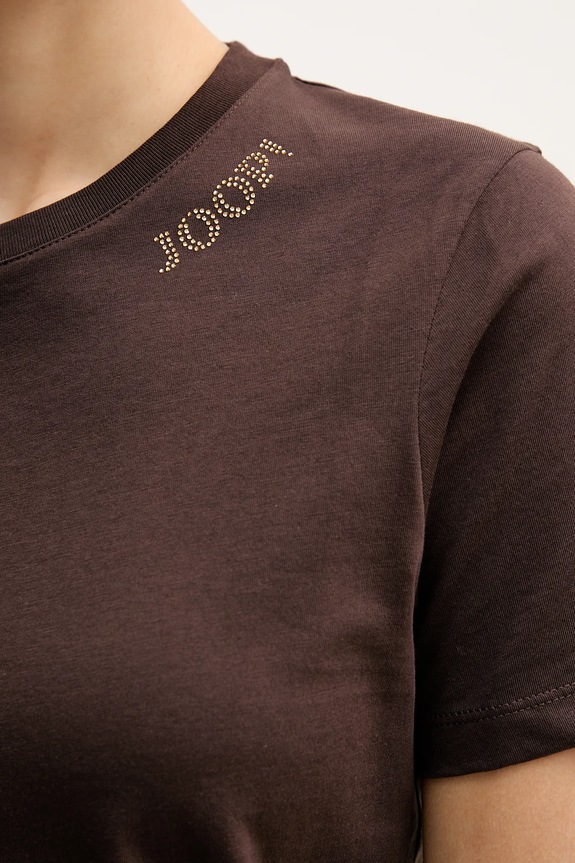 Bombažna kratka majica Joop! 30048474 rjava