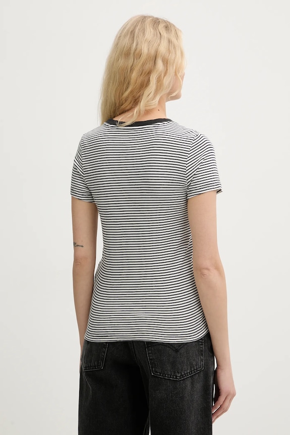Βαμβακερό μπλουζάκι Levi's 2-pack λευκό 004AO