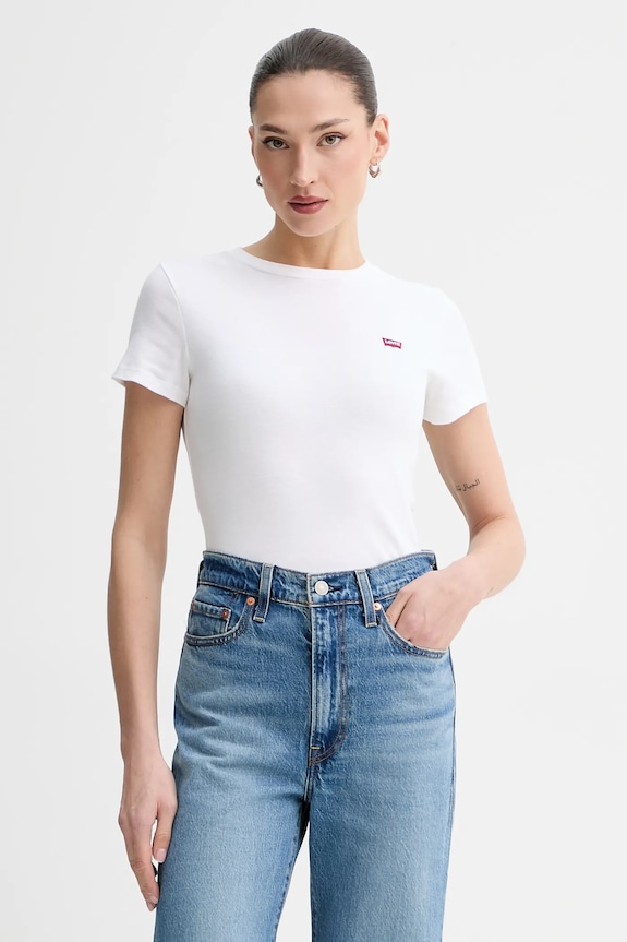Bavlněné tričko Levi's 2-pack 004AO modrá AA00