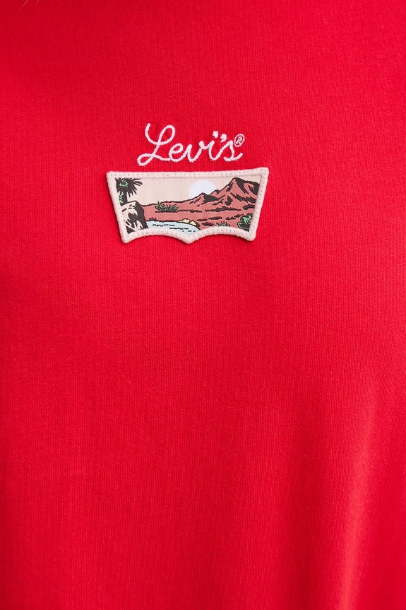 Levi's t-shirt bawełniany 17369.3167 czerwony