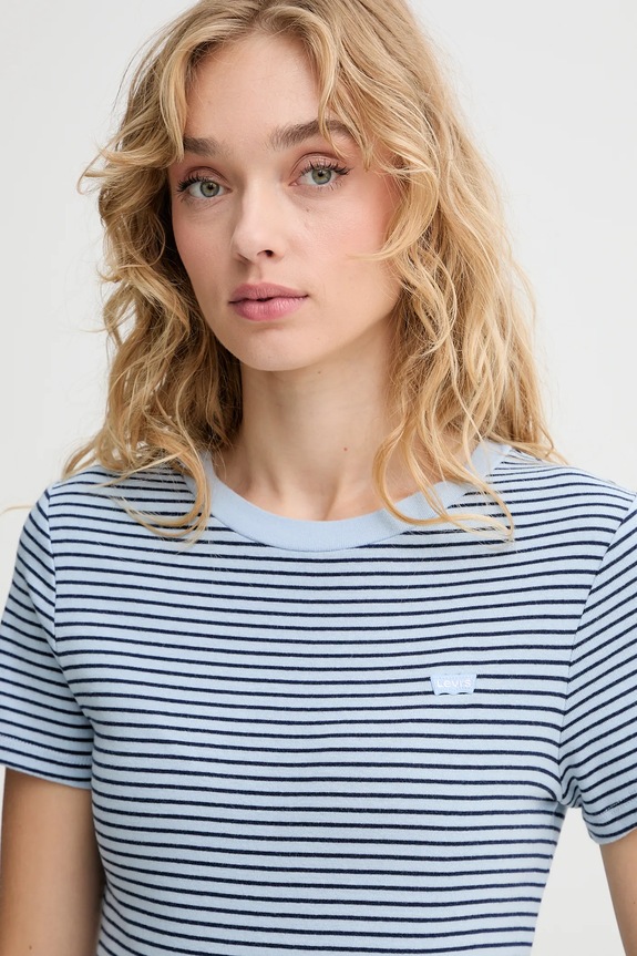Levi's t-shirt bawełniany niebieski 000KK.0012