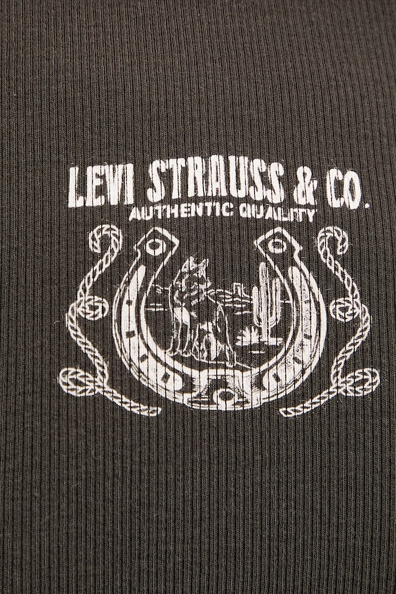 Levi's top bawełniany 003QP szary