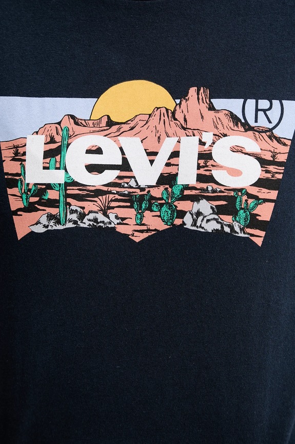 Levi's t-shirt bawełniany 17369.3199 granatowy